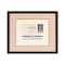 6 Pack: 6" x 8" / 8.5" x 11" Walnut Document Frame with Triple Mat by Studio Décor®